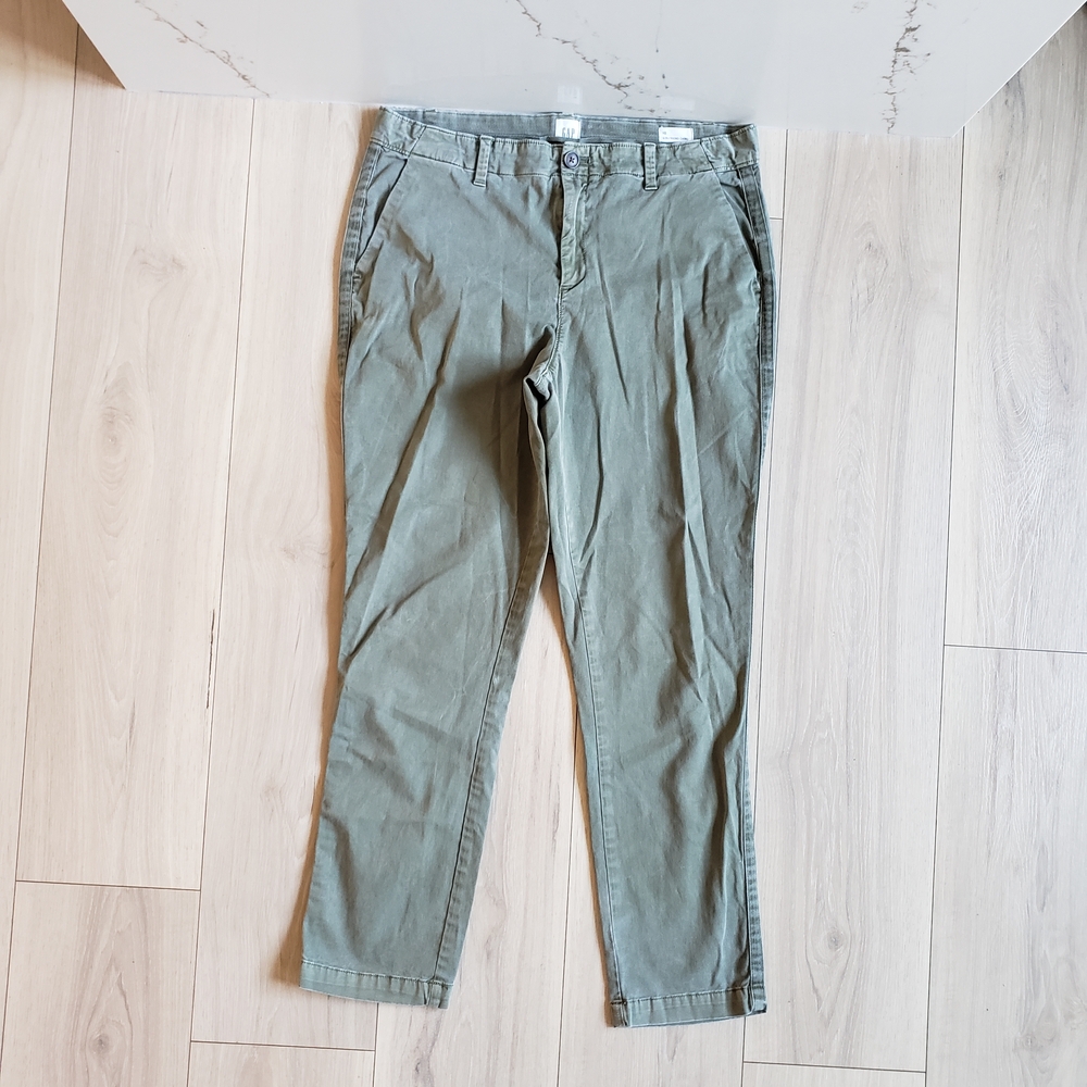 GAP Pants Womens 10 Sage Green Straight Leg Classic